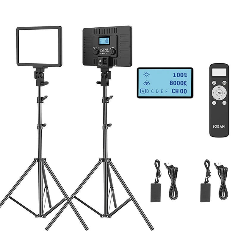 LED Video Light Panel | Adjustable Studio Fill Lamp for Creators Tidesmit