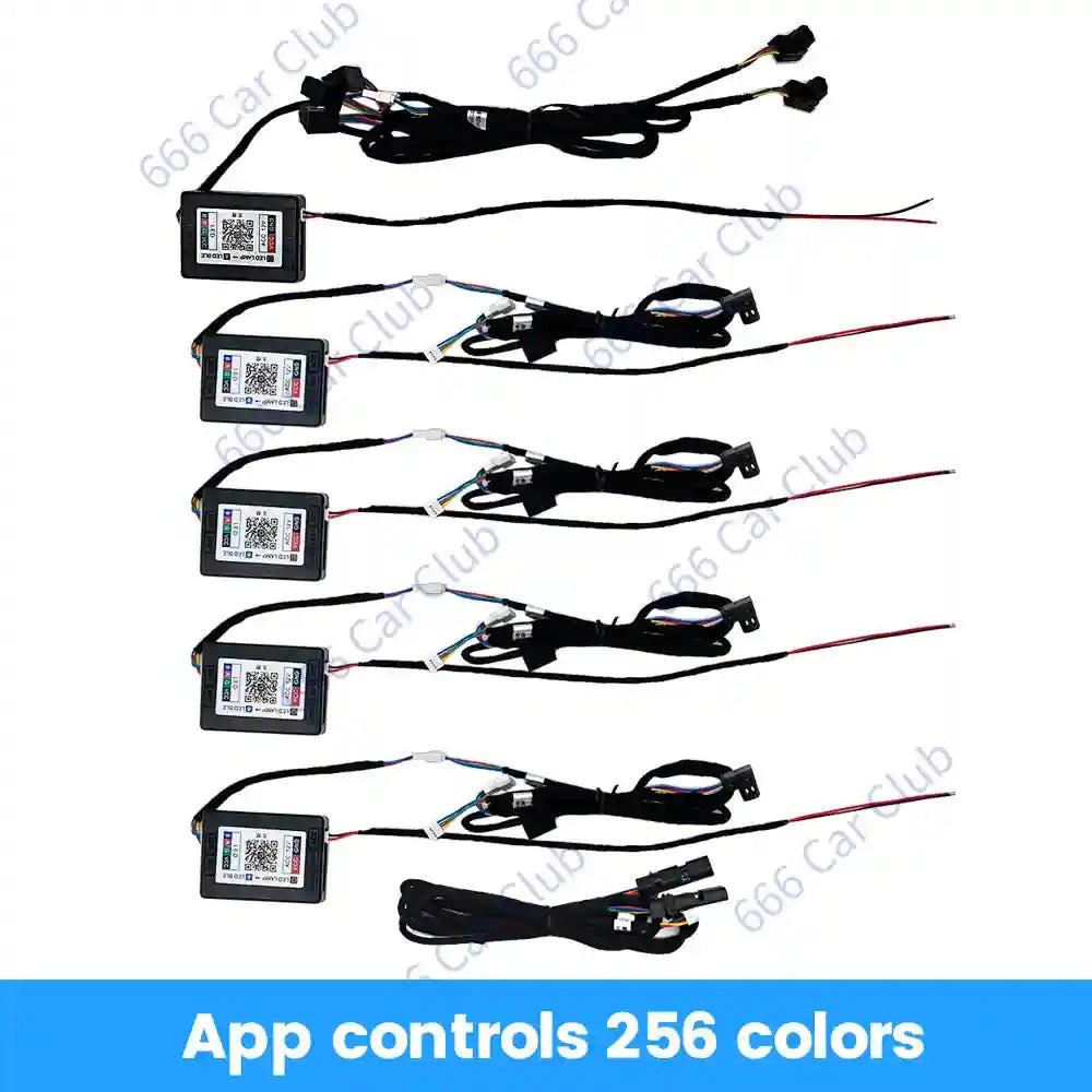 Mercedes Benz 64-Color LED Ambient Light Upgrade Cable - W212 W166 W221 APP control cable CN Tidesmit