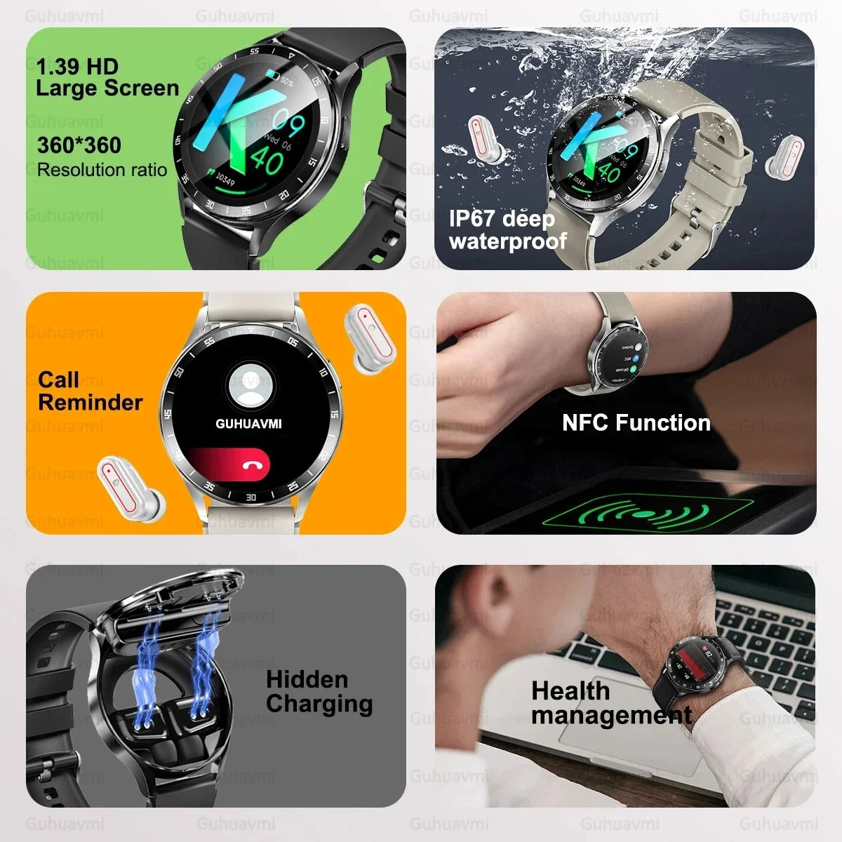New X10 Headset Smart Watch TWS 2 in 1 Wireless Bluetooth Earphone Blood Pressure Heart Rate Testing Sport Music Smartwatch