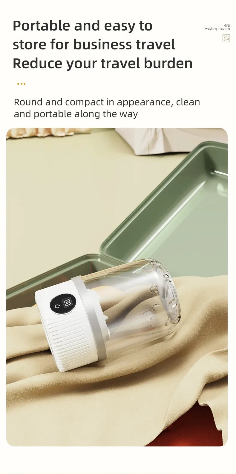 Tidesmit Mini Electric Washing Machine 220V Wireless Charging