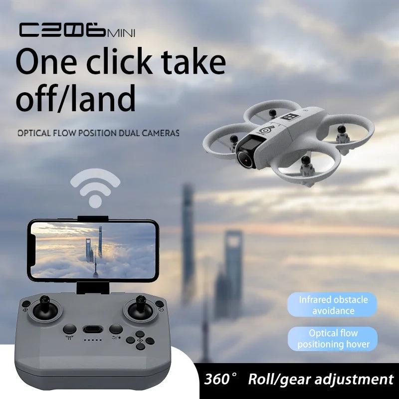 Mini 4K Camera Drone - Foldable Remote Control Aircraft Tidesmit