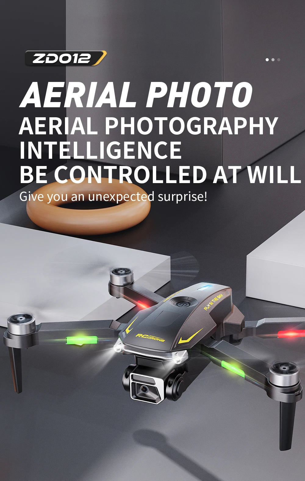 GPS Camera Drone 8K HD - Foldable Brushless Quadcopter with GPS Tidesmit