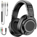 Wired Studio Headphones - Hi-Res Audio Monitoring for Producers Black Tidesmit