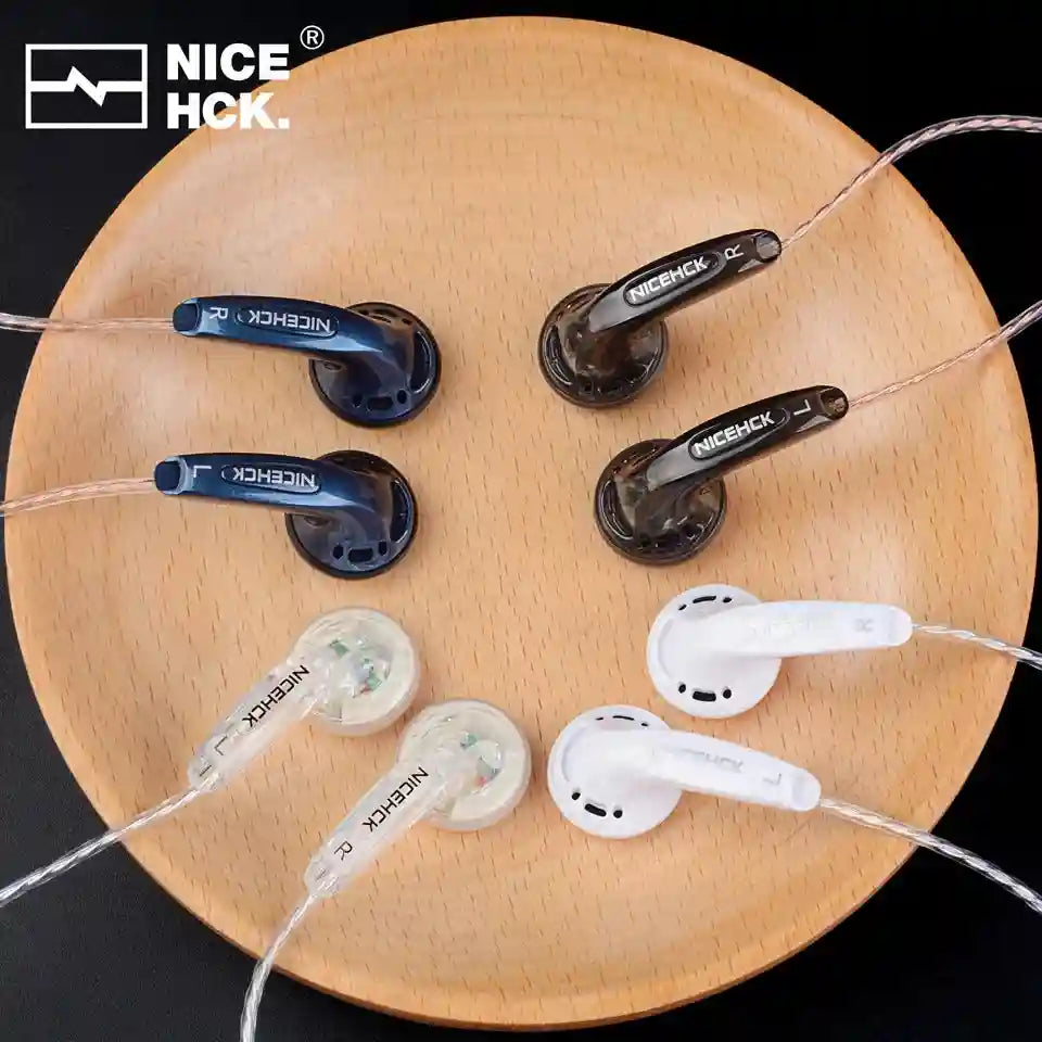 Wired 3.5mm HiFi Earbuds - Green Monitor Headphones for Clear Audio Tidesmit
