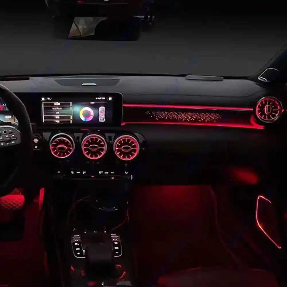 Mercedes Benz Ambient Lighting Kit 64 Color RGB LED Interior Air Tidesmit