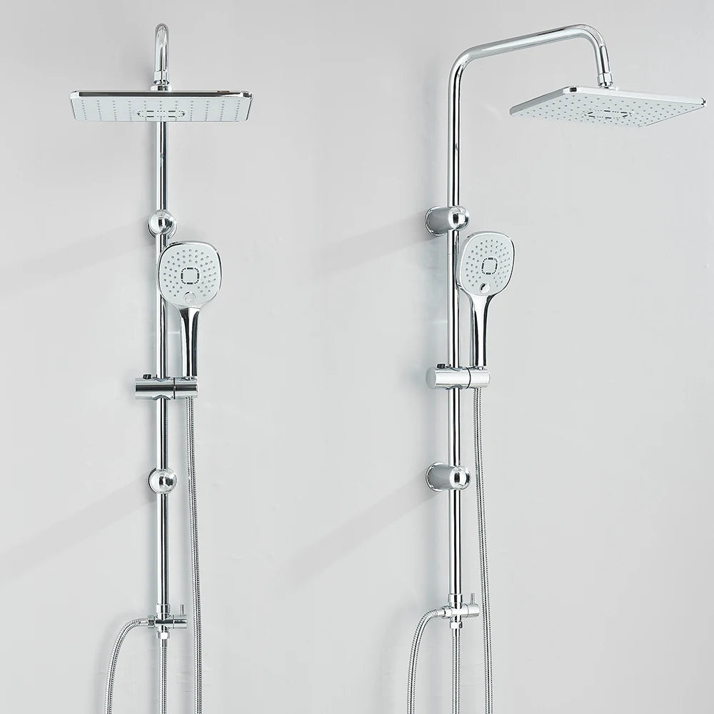 Rain Shower System With Handheld Shower Without Mixer For Bath Shower Wall Mounted Hot Cold Shower System for Bathtub
