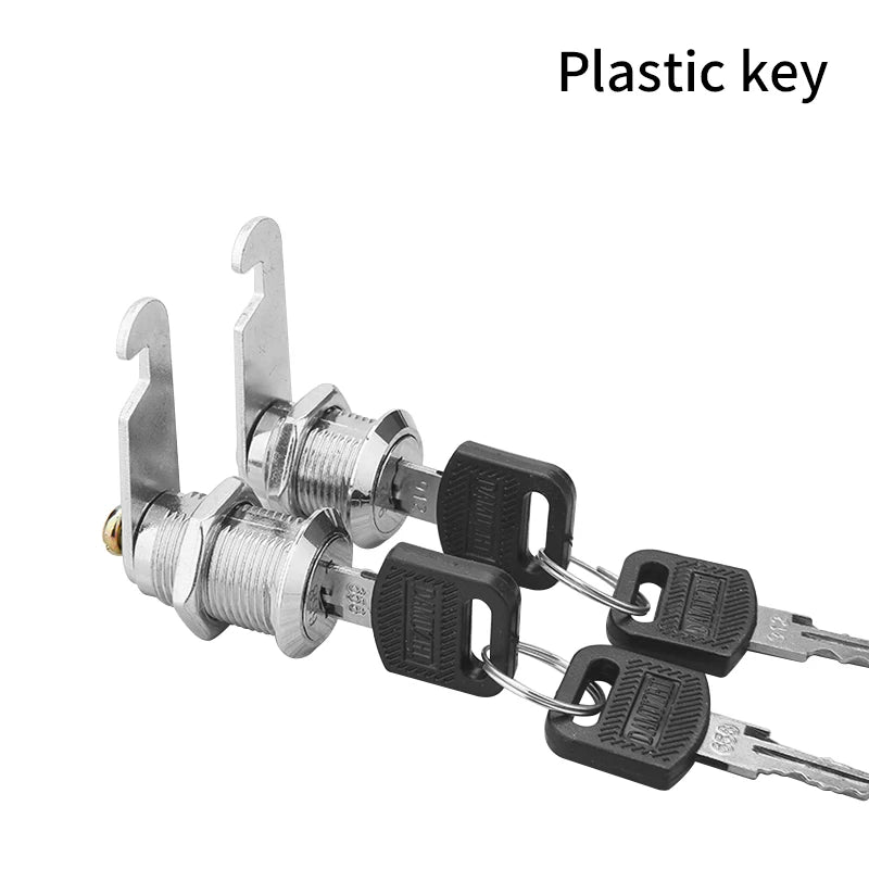 5/20SETS Metal Cylinder Cabinet Security Locker Cam Lock With 2 Keys Same Key Different Key Security Mailbox Lock Drawer 16mm