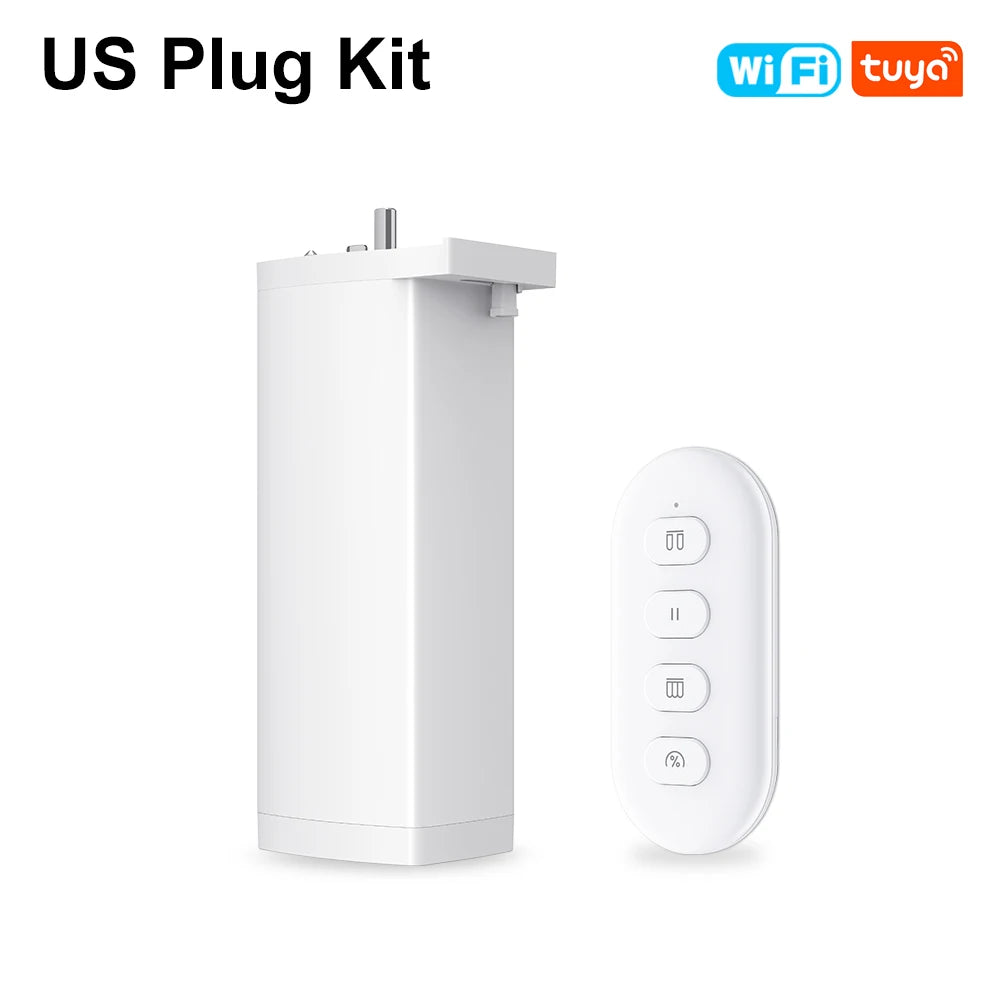 Smart Curtain Motor WiFi Zigbee Silent Electric Track - Tidesmit US Plug (WiFi) Tidesmit