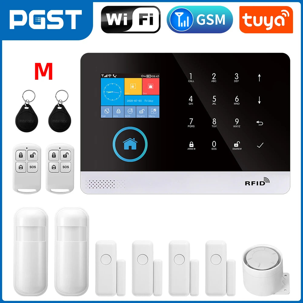 Smart Home Security Alarm System with 4G WiFi App Control by Tidesmit 2G M Tidesmit
