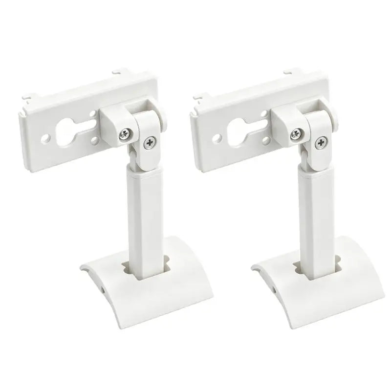 Speaker Wall Mount Pair with Adjustable Joint, Metal White Finish for Wall or Ceiling Placement, Home Theater Speaker D2RC