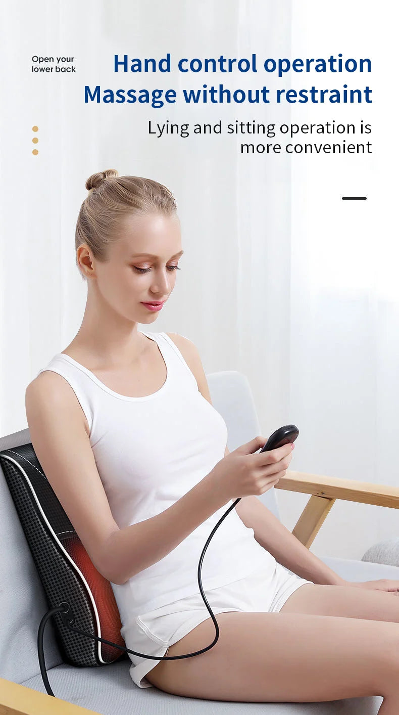 Electric Neck Massager with Heat Therapy & Vibration | Tidesmit Relaxation Treatment Tidesmit