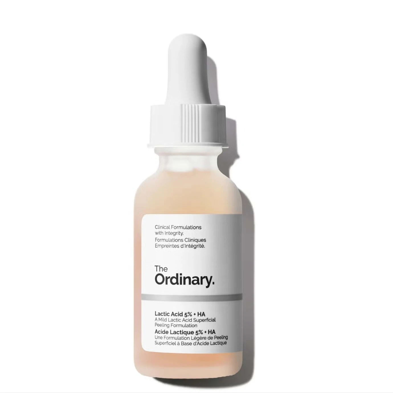 The Ordinary lactic acid 5% serum in amber dropper bottle