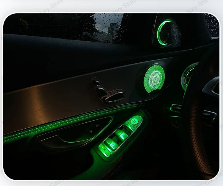 Mercedes Benz W205 X253 64-Color LED Ambient Lighting Kit Tidesmit