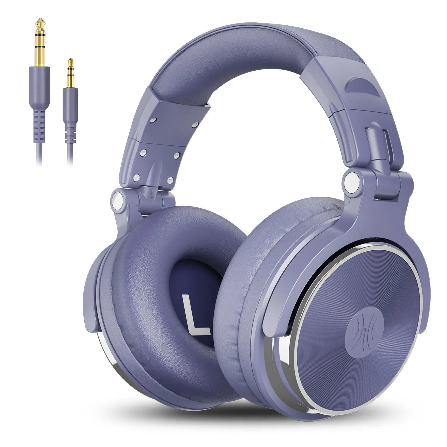 Pro-10 Studio Monitor Headphones with 50mm HiFi Drivers Purple Tidesmit