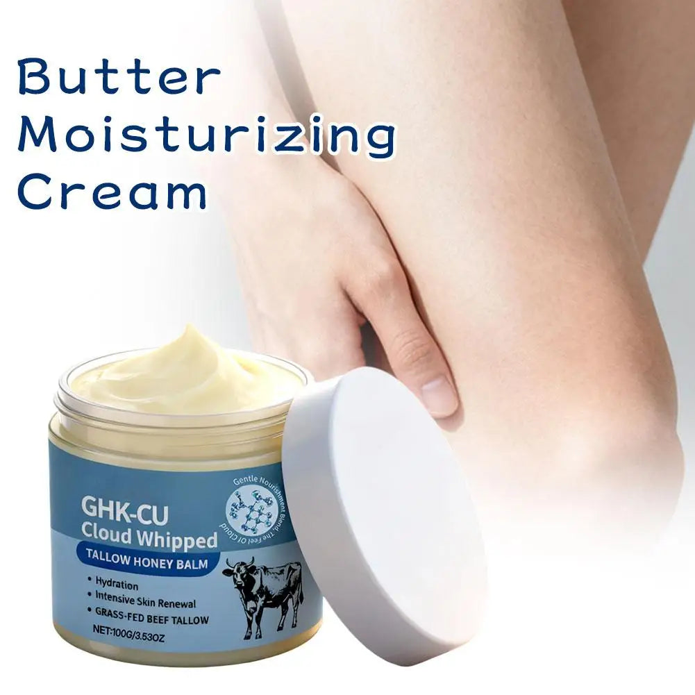 GHK CU Copper Peptide Tallow Honey Balm Cloud Whipped For Face Body Intensive Renewal Hydrate Nourish Skin Balm