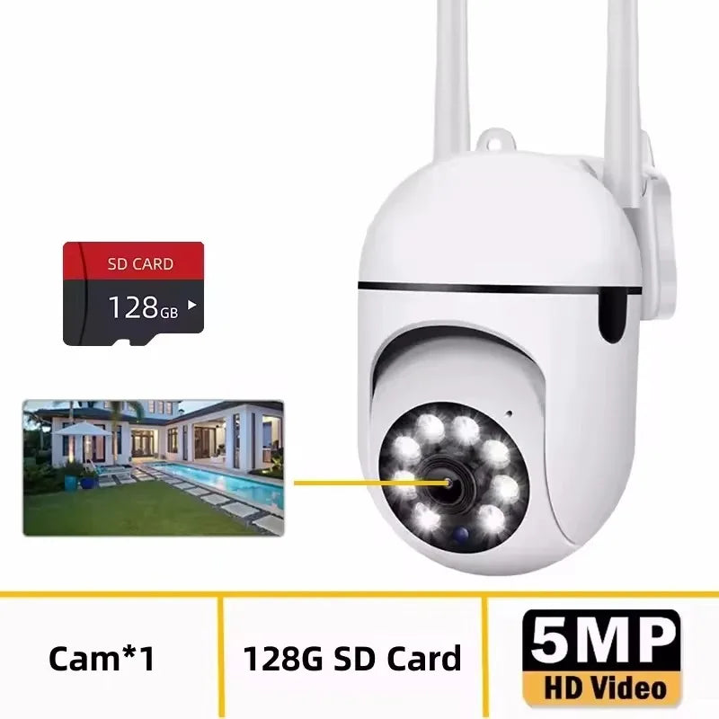 8MP WIFI Surveillance Camera Dual Lens Dual Screen 5MP IP Cameras Wireless Auto Tracking Color Night Vision 10X Zoom HD Camera