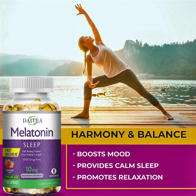 Daitea Sumian Capsules-Melatonin, improve memory sleep, improve insomnia, improve mood, enhance immune system and anti-oxidation