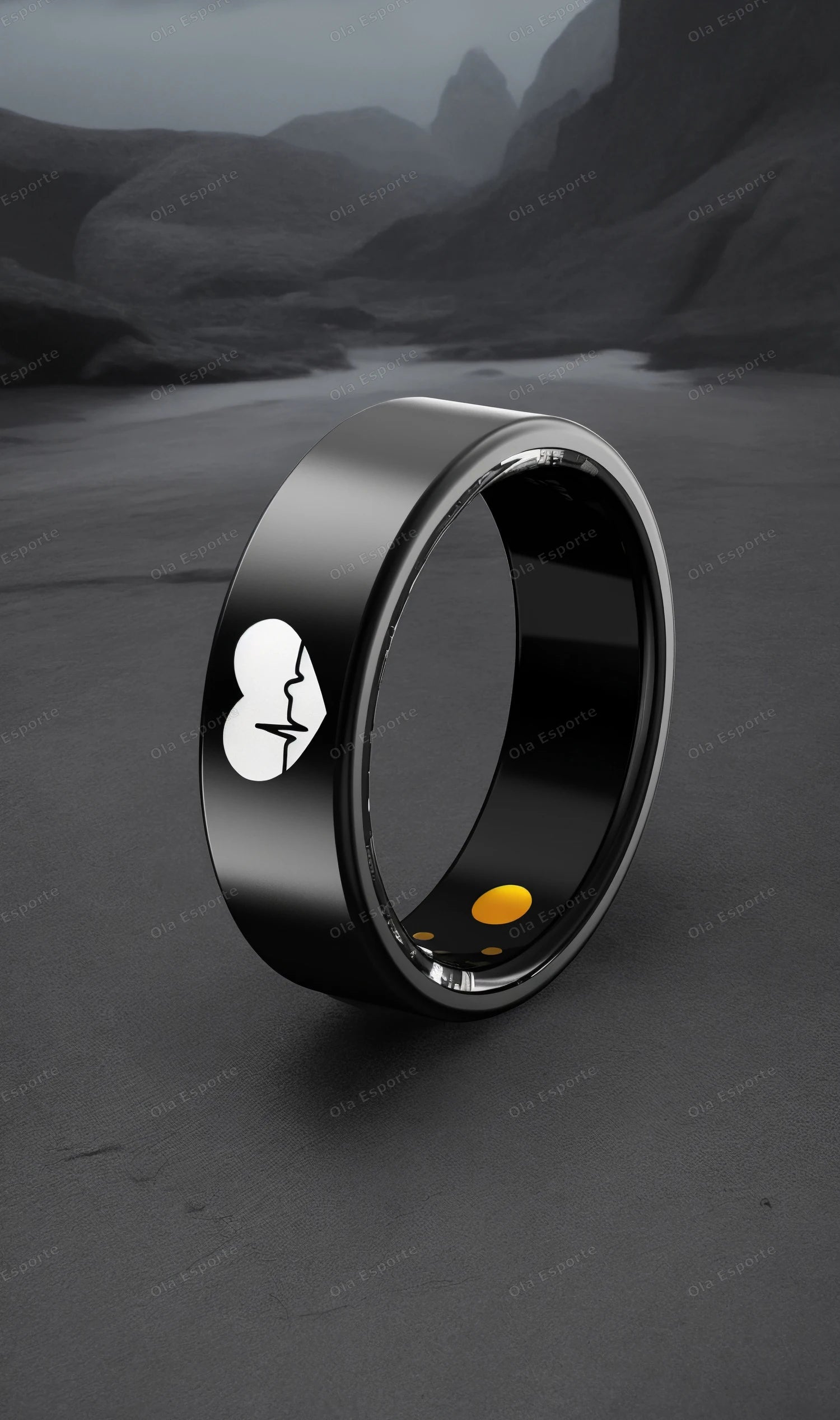 Smart Health Ring with Integrated Heart Rate & Blood Oxygen Monitor Tidesmit