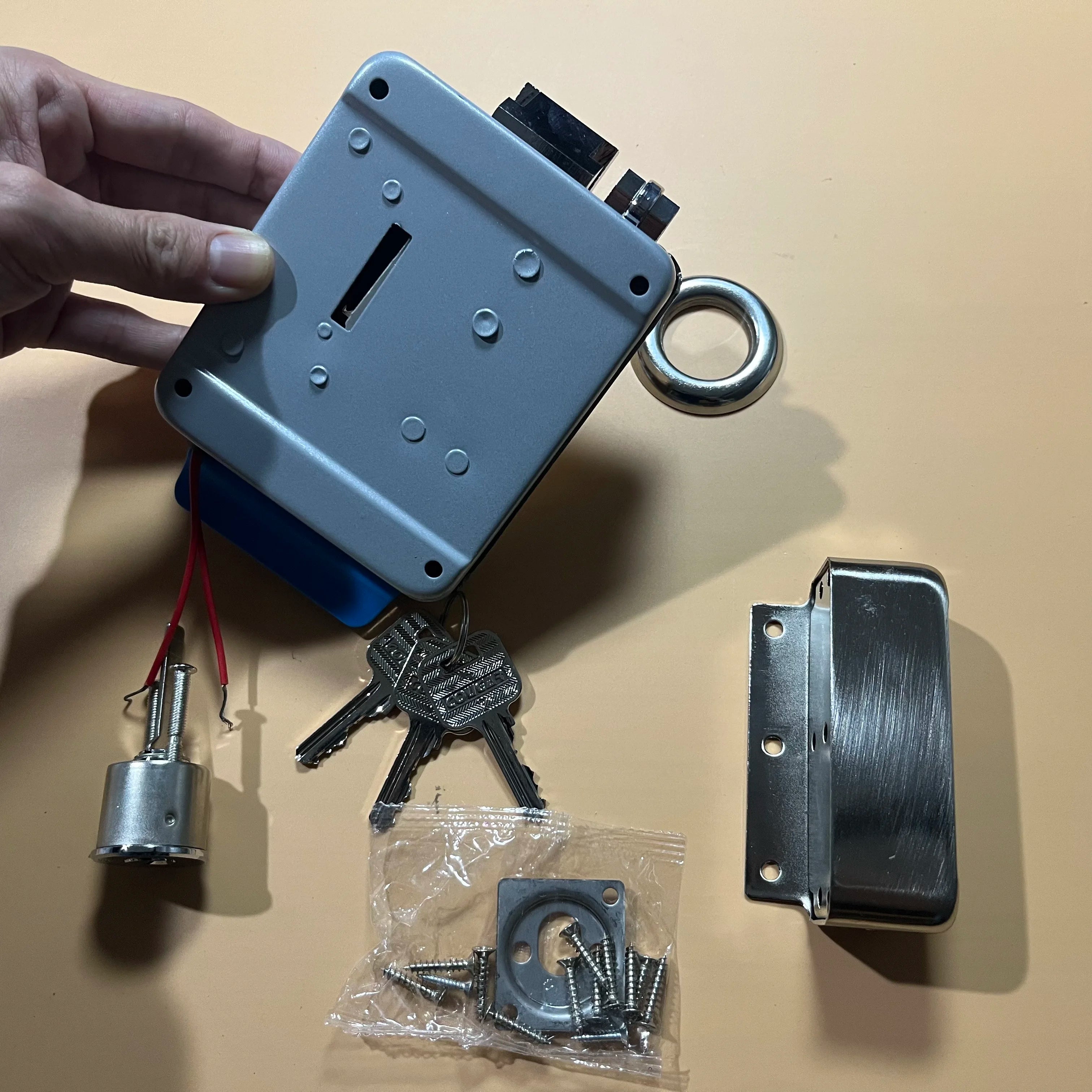 Electric Electronic Door Lock DC 12V Stainless Steel E-lock Support Wooden Glass Metal Door for Video Door Access Control
