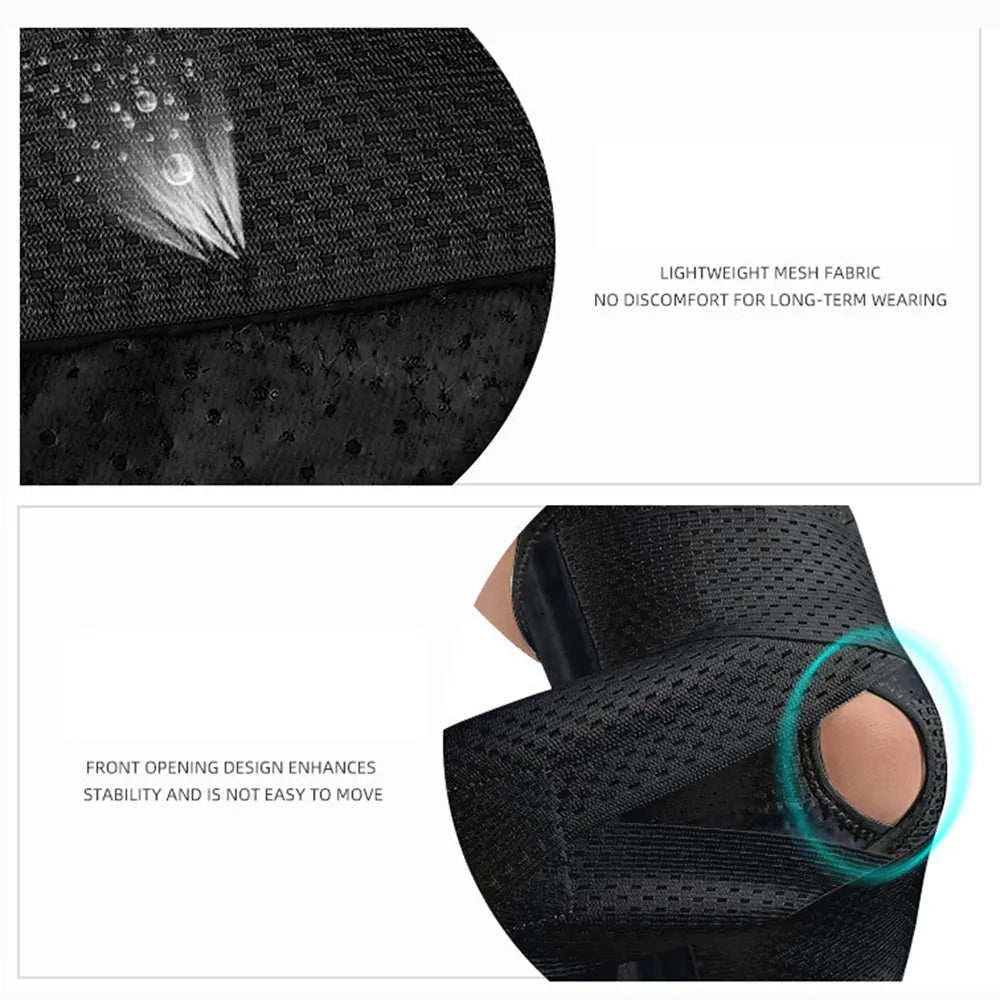 1PC Compression Knee Brace Support, Knee Wrap with Side Stabilizers for Knee Pain, Running, Meniscus Tear, ACL, Arthritis Relief