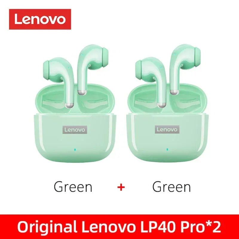 Lenovo LP40 Pro TWS Wireless Earphones Bluetooth 5.1 | Tidesmit 2 Green Tidesmit