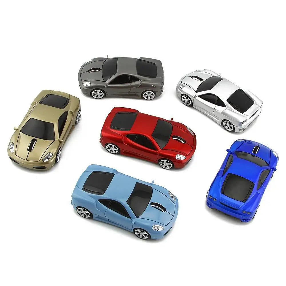 Portable Multiple Vehicle-Shaped Wireless Mouse Ergonomcis Mute Keys Optical Mause For Desktop Notebook Accessories Kids Gifts