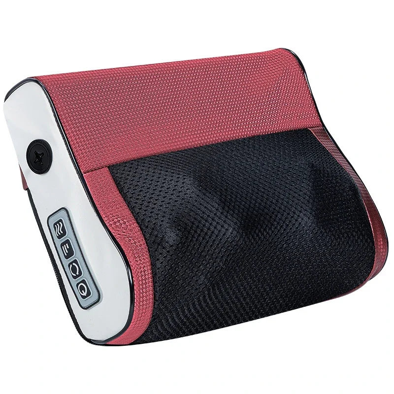 Shiatsu Neck and Back Massager with Heat for Deep Tissue Pain Relief Massage Cushion Red Tidesmit