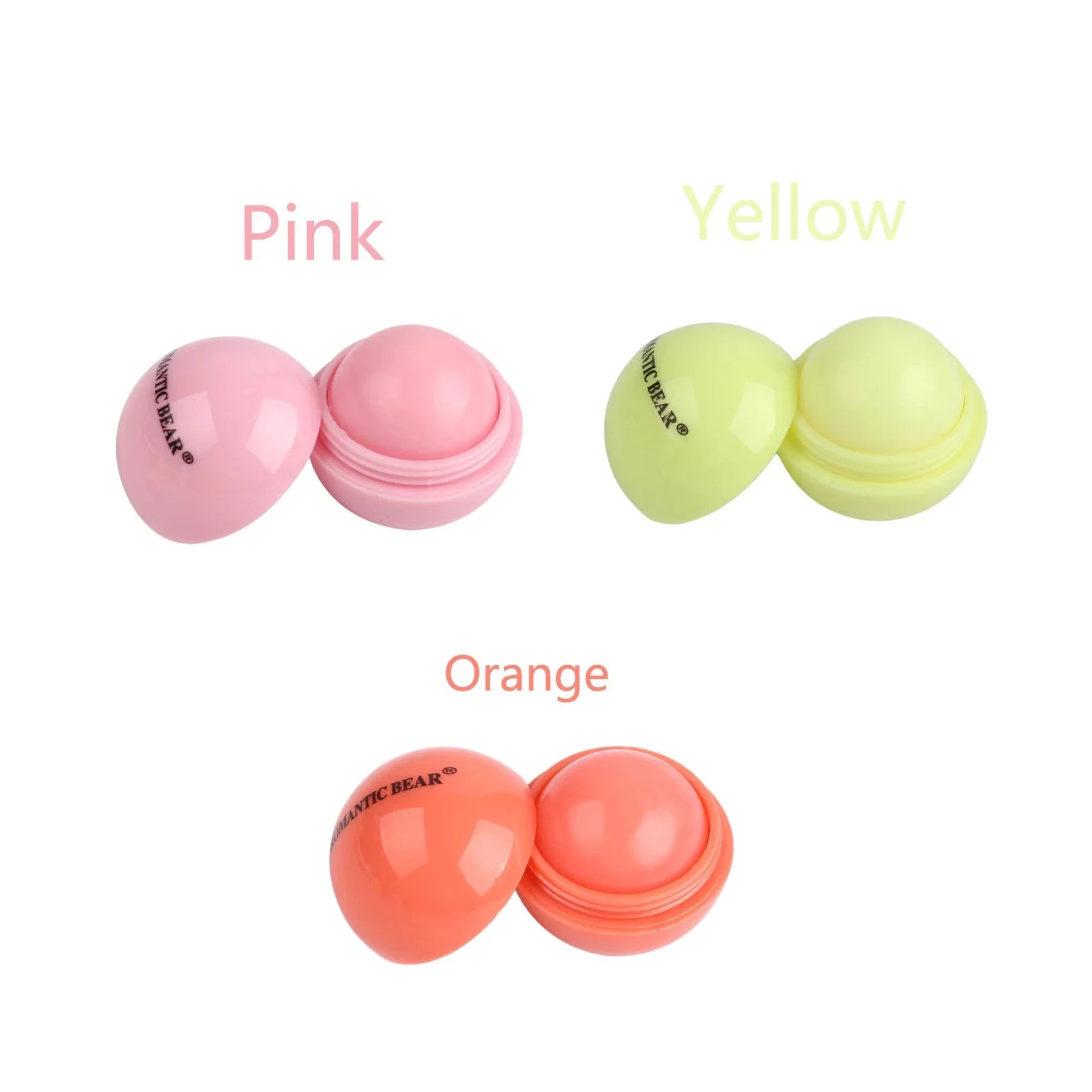 Ball Shaped Hydrating Lip Balm Set - 6pcs Nourishing Lip Care Lip Care 3pcs 1 Tidesmit