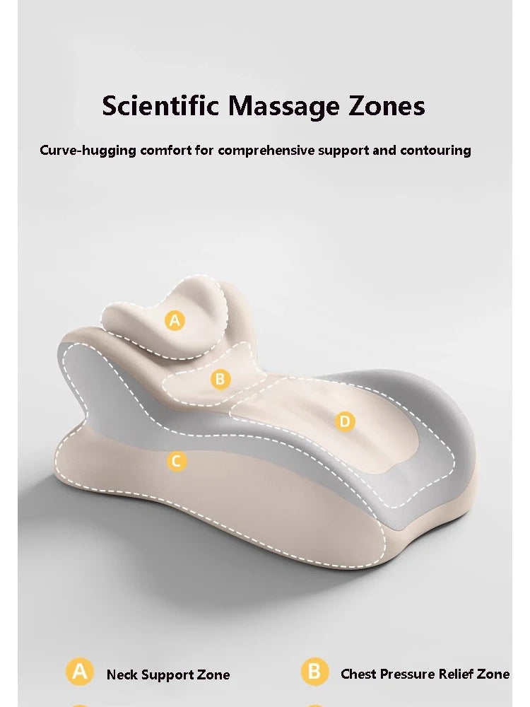 Ergonomic Memory Foam Wedge Pillow for Neck and Leg Pain Relief Massage Cushion Tidesmit
