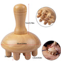Wooden Mushroom Shape Massage,Manual Wood Therapy Massage Tool,Anti Cellulite,Maderoterapia,Lymphatic Drainage,for Full Body Use