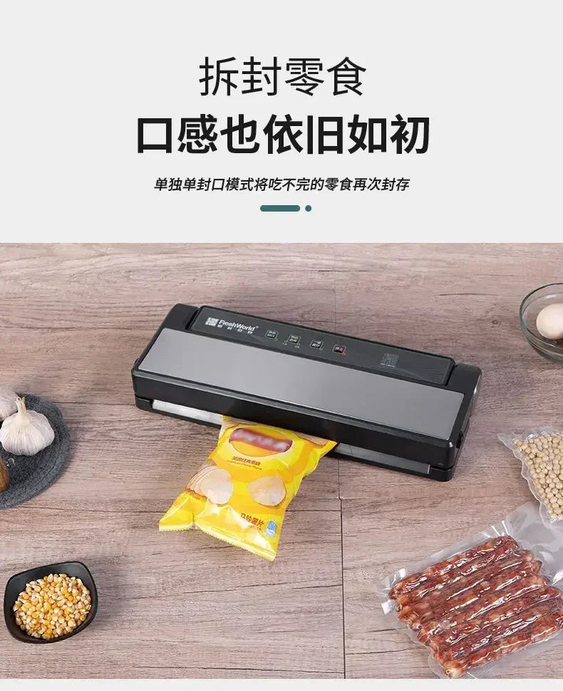 Automatic Vacuum Sealer: Commercial Food Packaging & Household Freshness Sealing Machine