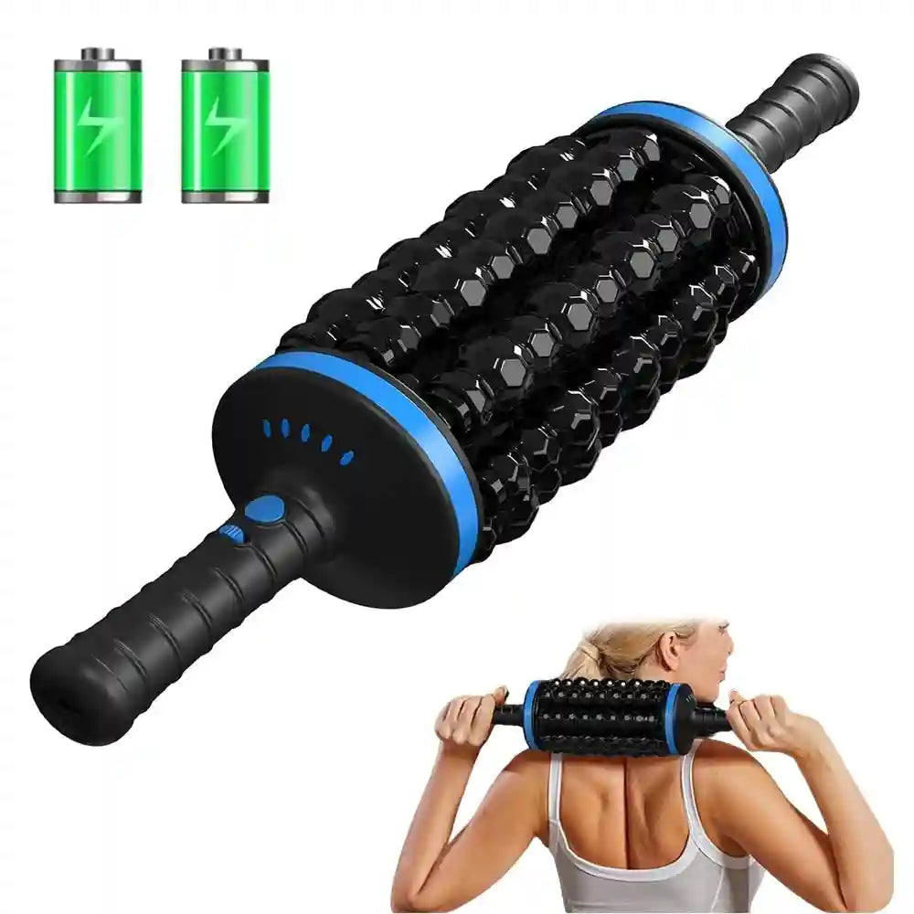 Tidesmit Electric Massage Roller | Deep Tissue Muscle Recovery | Black Massage Roller Tidesmit