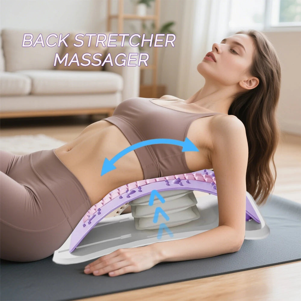 Back Massager With Airbag Lumbar Support Stretcher | Portable Electric Tool Back Massage Instrument Tidesmit