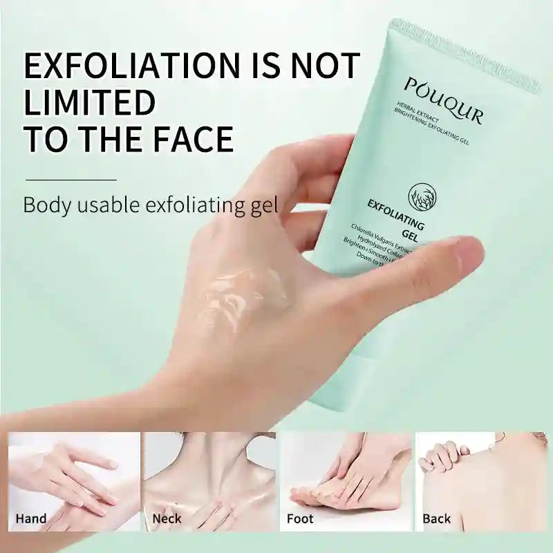 Herbal Exfoliating Gel Face Scrub: Natural Deep Cleansing Moisturizer Scrubs Treatments Tidesmit
