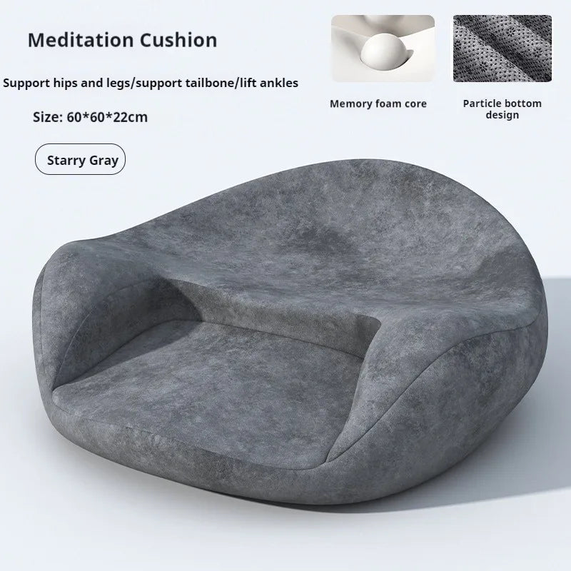 Ergonomic Meditation Cushion 60x60x22cm Memory Foam Floor Seat Pillow for Tailbone & Hip Support Comfortable Yoga Floor Chair