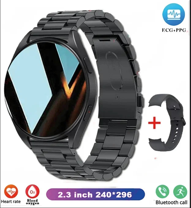 New Bluetooth Call Smart Watch Women Custom Dial Steel Watches Men Sports Fitness Tracker Heart Rate Smartwatch