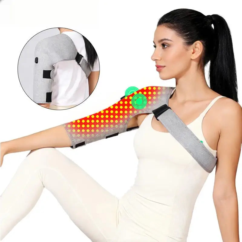 Electric Shoulder Heating Pad with Vibration Massage | Tidesmit Relaxation Treatment Tidesmit