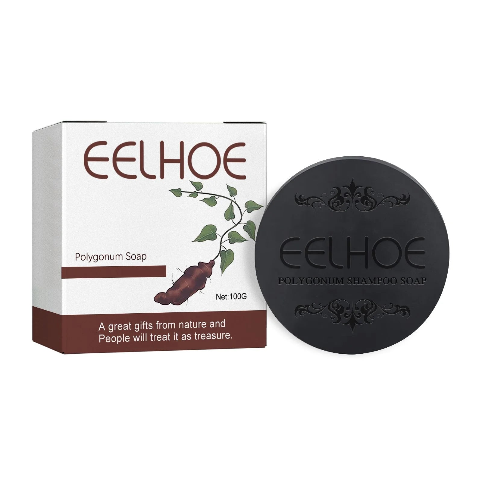 Polygonum multiflorum Thunb Super Soap Shampoo Cold Process Soap Shampoo Bar Pure Plant Shampoo Hair Treatment