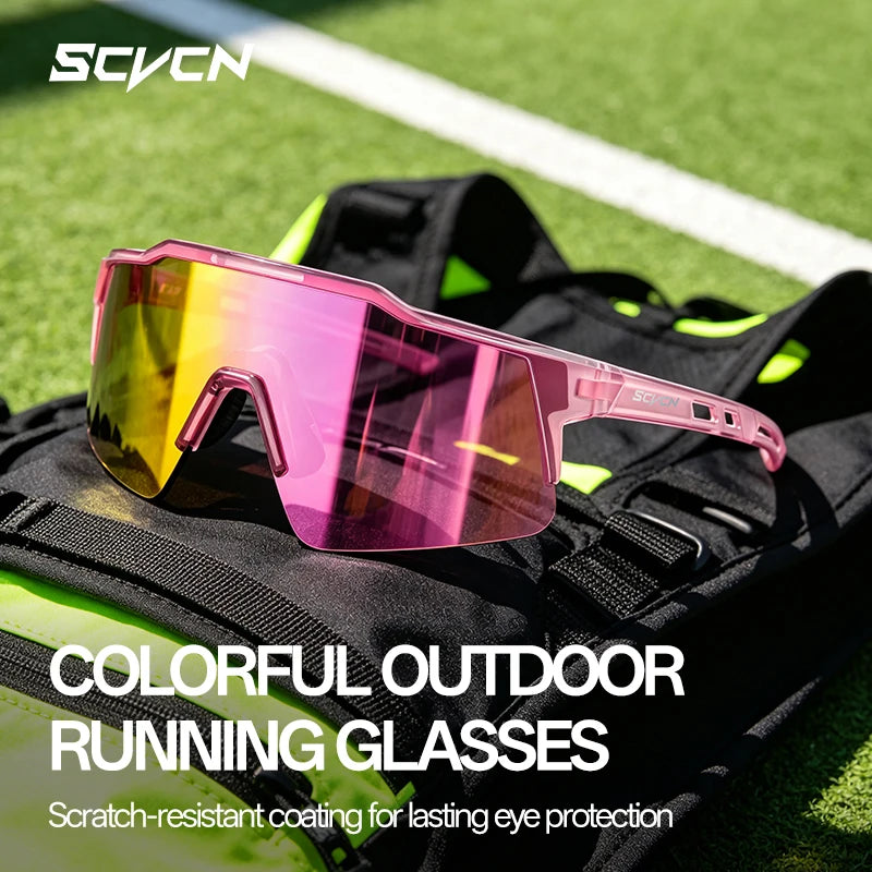 SCVCN 2026 New Cycling Sunglasses Photochromic Hiking Eyewear Driving Fishing Glasses for Women Men Travel Golf MTB Bike Goggles