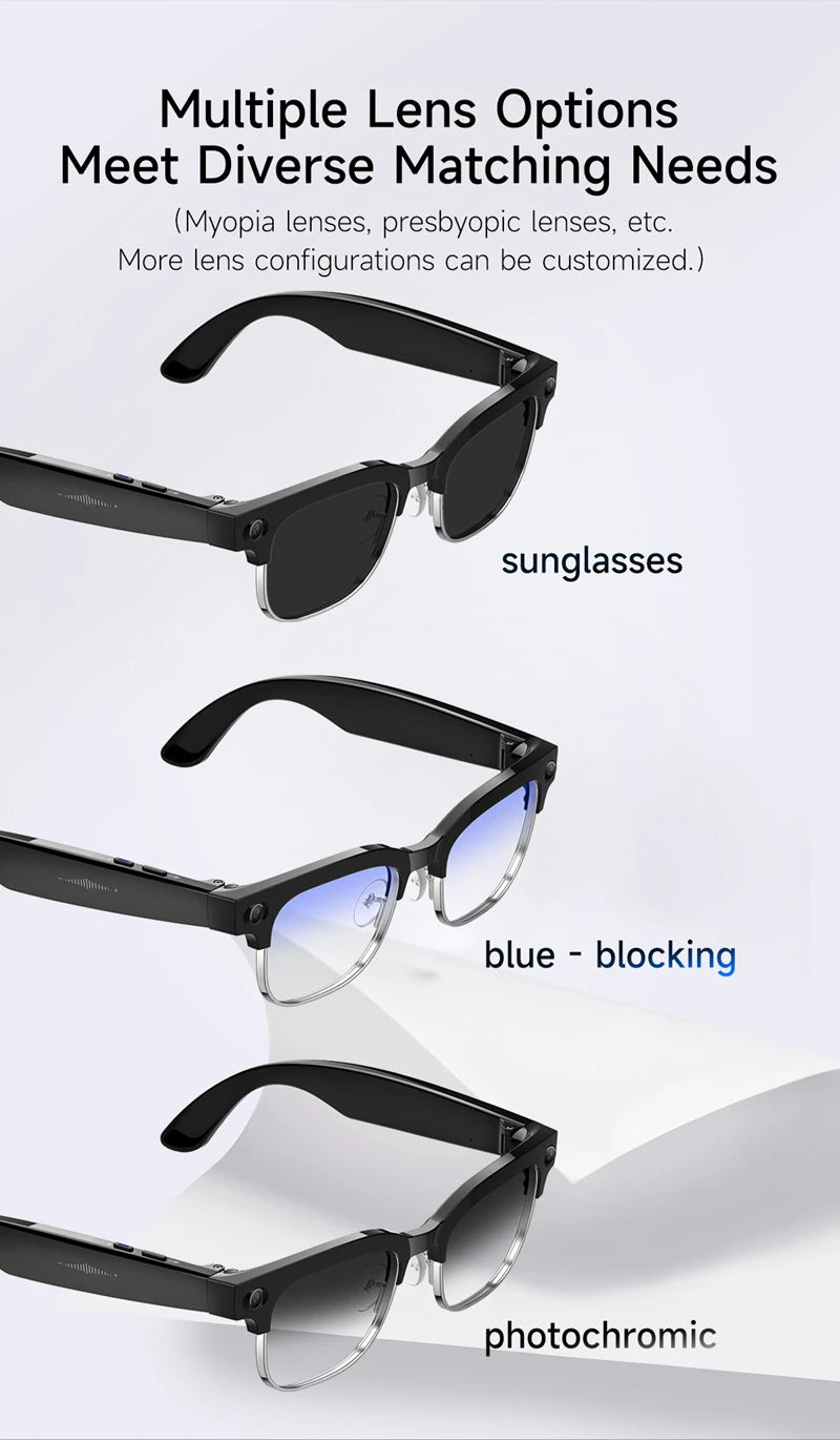 Smart Glasses with 4K HD Camera & Spatial Audio | Tidesmit Tidesmit