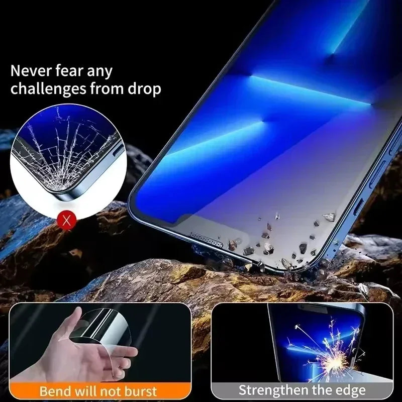 1-3PCS 8K HD Oleophobic Coating Easy Install Screen Protector For iPhone 17 Pro 17pro iPhone17pro Protective Tempered Glass Tidesmit