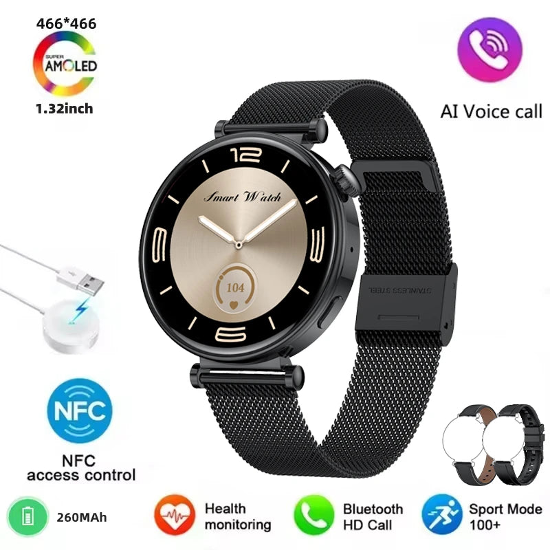 2026 New For Original Watch Mini Women Smartwatch GPS motion trail NFC 466*466 HD Full screen touch Ladies Smartwatch
