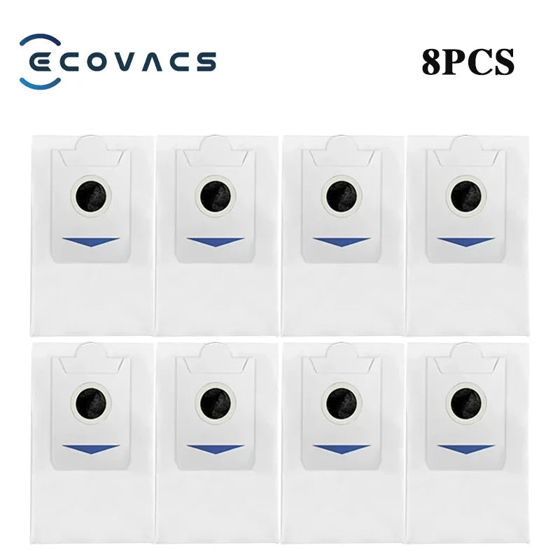 Tidesmit replacement parts kit for Ecovacs X5 OMNI and X5 PRO OMNI including dust bags, brushes, filters, and mop pads.