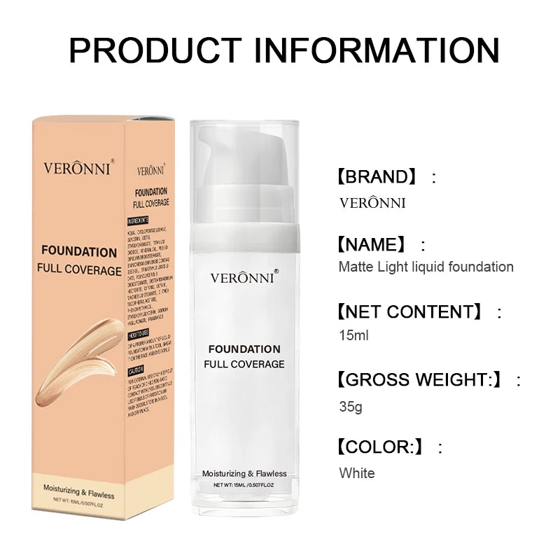 Tidesmit professional pure white matte foundation for cosplay and gothic makeup look detail view