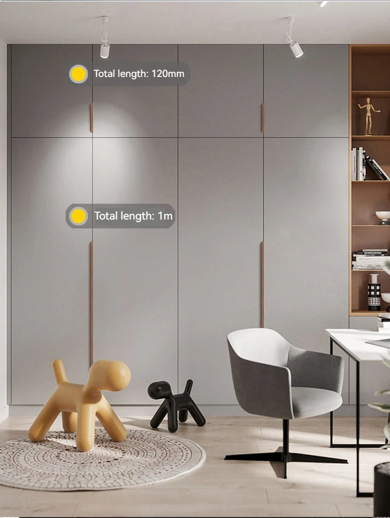 Invisible Wardrobe Handle Minimalist Modern Minimalist Cabinet Door Drawer Cashmere Gray Cabinet Furniture Hardware Small Handle