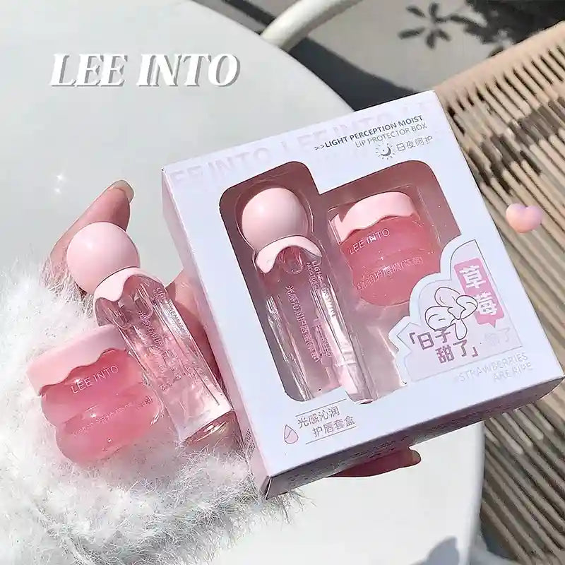 Lip Care Set: Moisturizing Jelly Balm Day & Night Duo by Tidesmit Lip Care Tidesmit