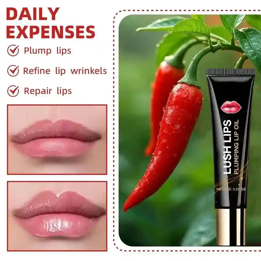 Lip Plumper Oil: Instant Volumizing Hydration & Moisture Care Lip Care Tidesmit