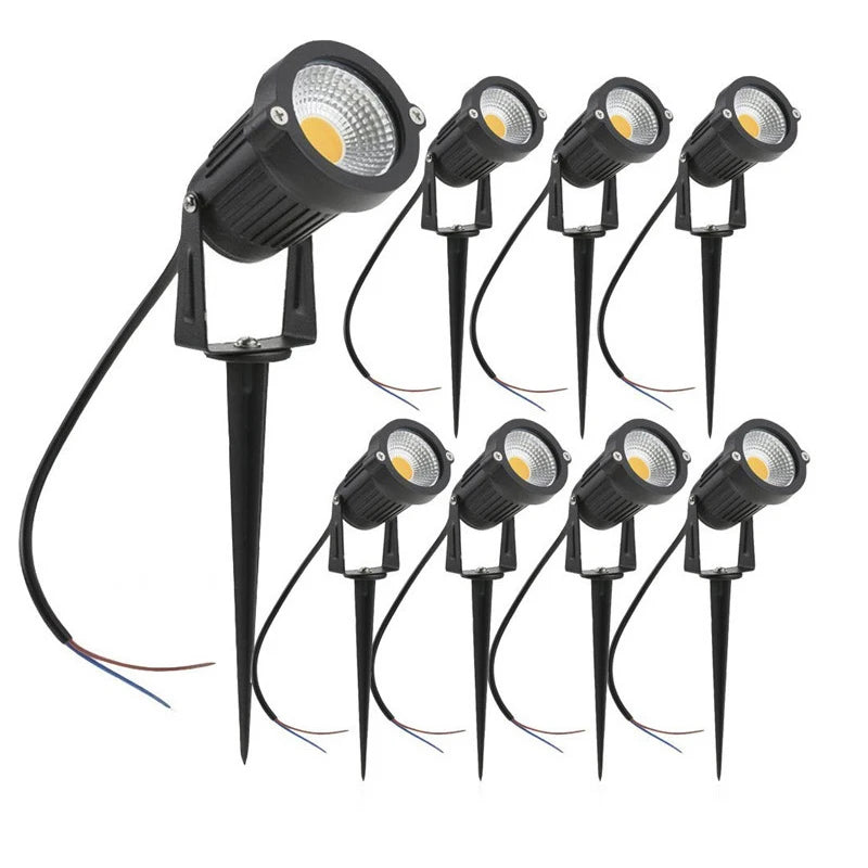 LED Garden Lights Outdoor Waterprof Lawn Lamp 220V110V12V 5W10W15W20W Landscape Spike Bulb IP65 Led Light Garden Path Spotlights