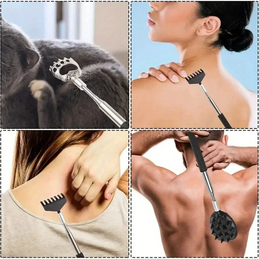 Adjustable Cactus Back Scratcher | Dual Spike Deep Tissue Massager Back Massage Instrument Tidesmit