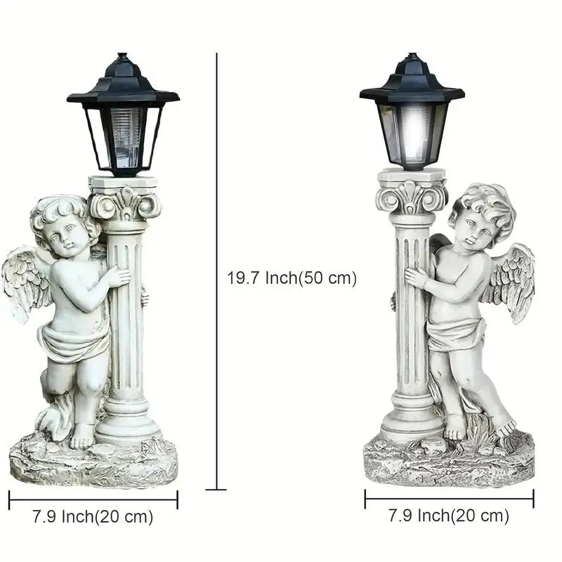 Angel Sculpture, Outdoor Solar Path Light for Garden, Courtyard, Villa, Terrace